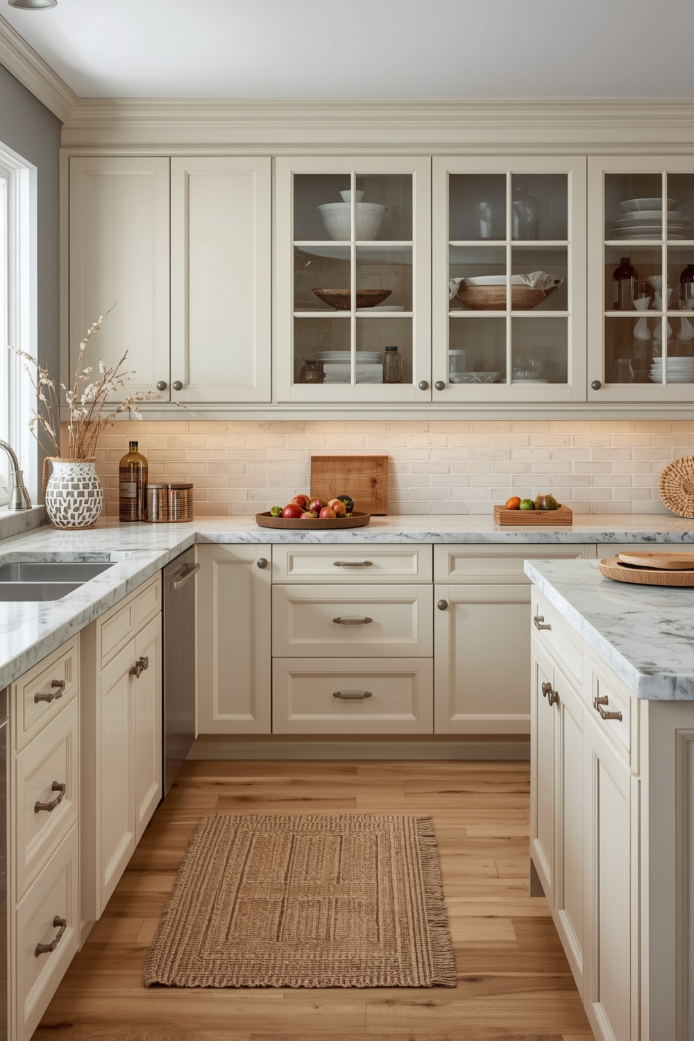 Beige Cabinets with Countertops