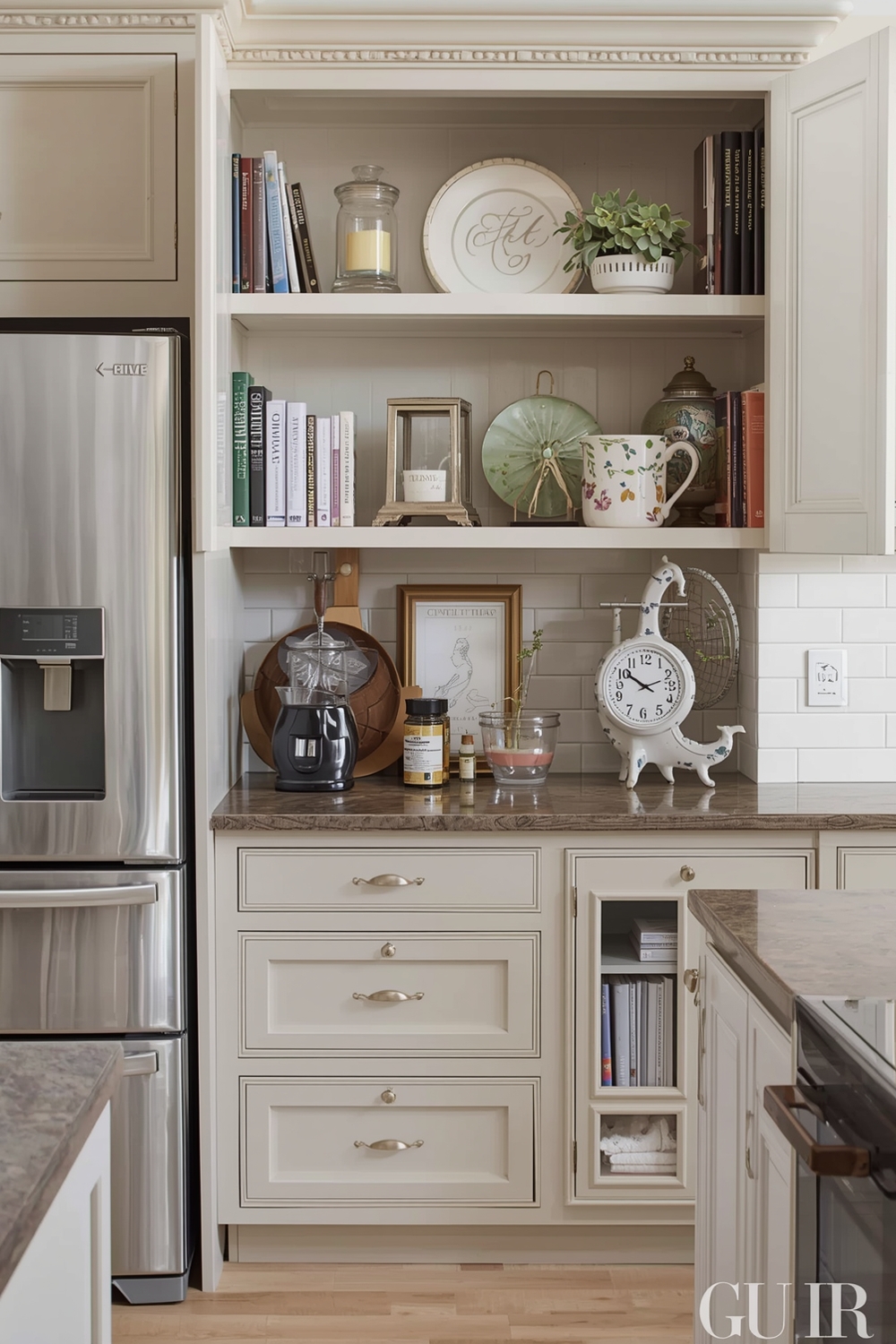 Beige Kitchen Cabinet Storage Ideas