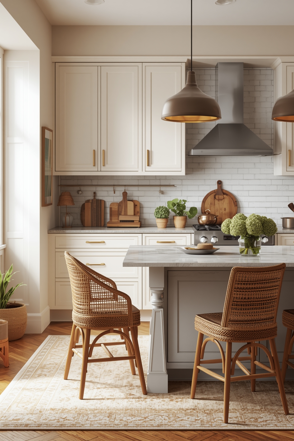 Bright Beige Kitchen Interiors