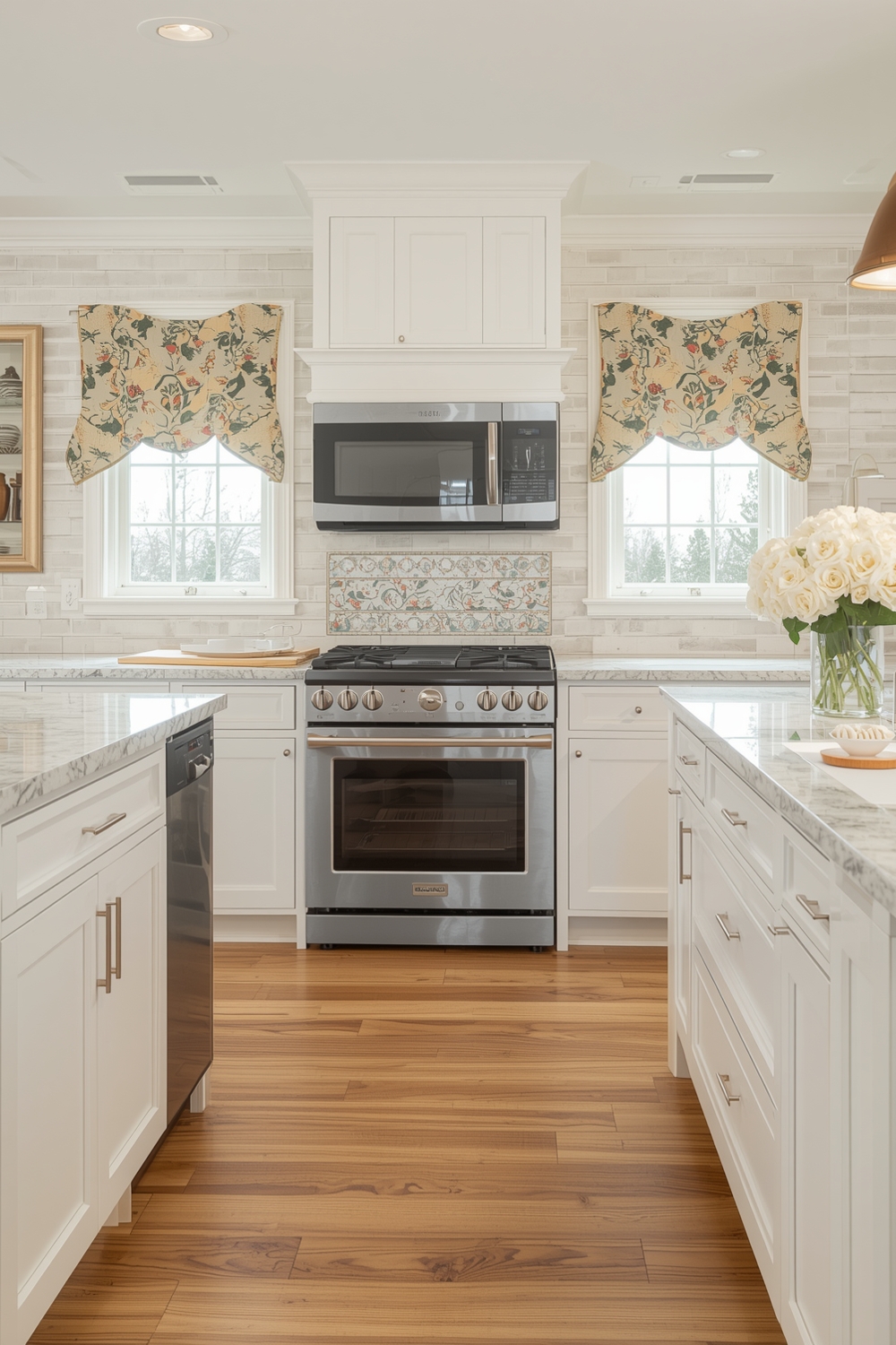 Bright White Oak Kitchen Decor