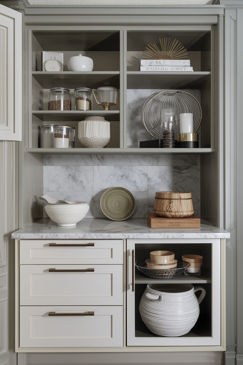 Contemporary Two-toned Cabinet Styles