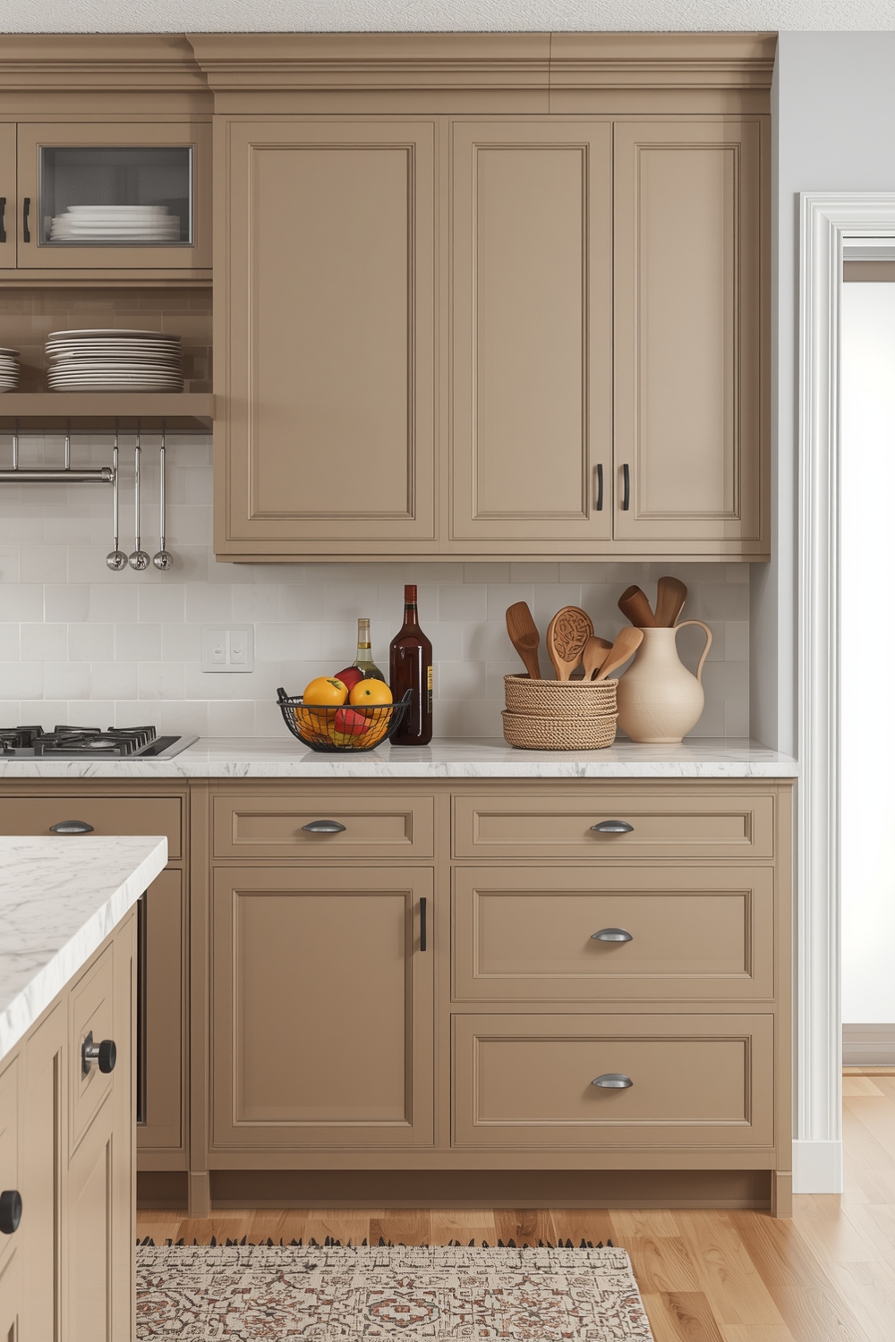 Functional Beige Kitchen Cabinets