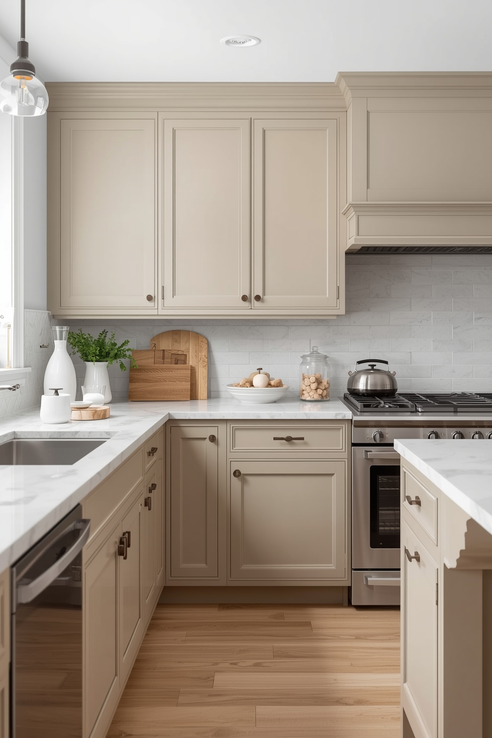 Functional Beige Kitchen Cabinets