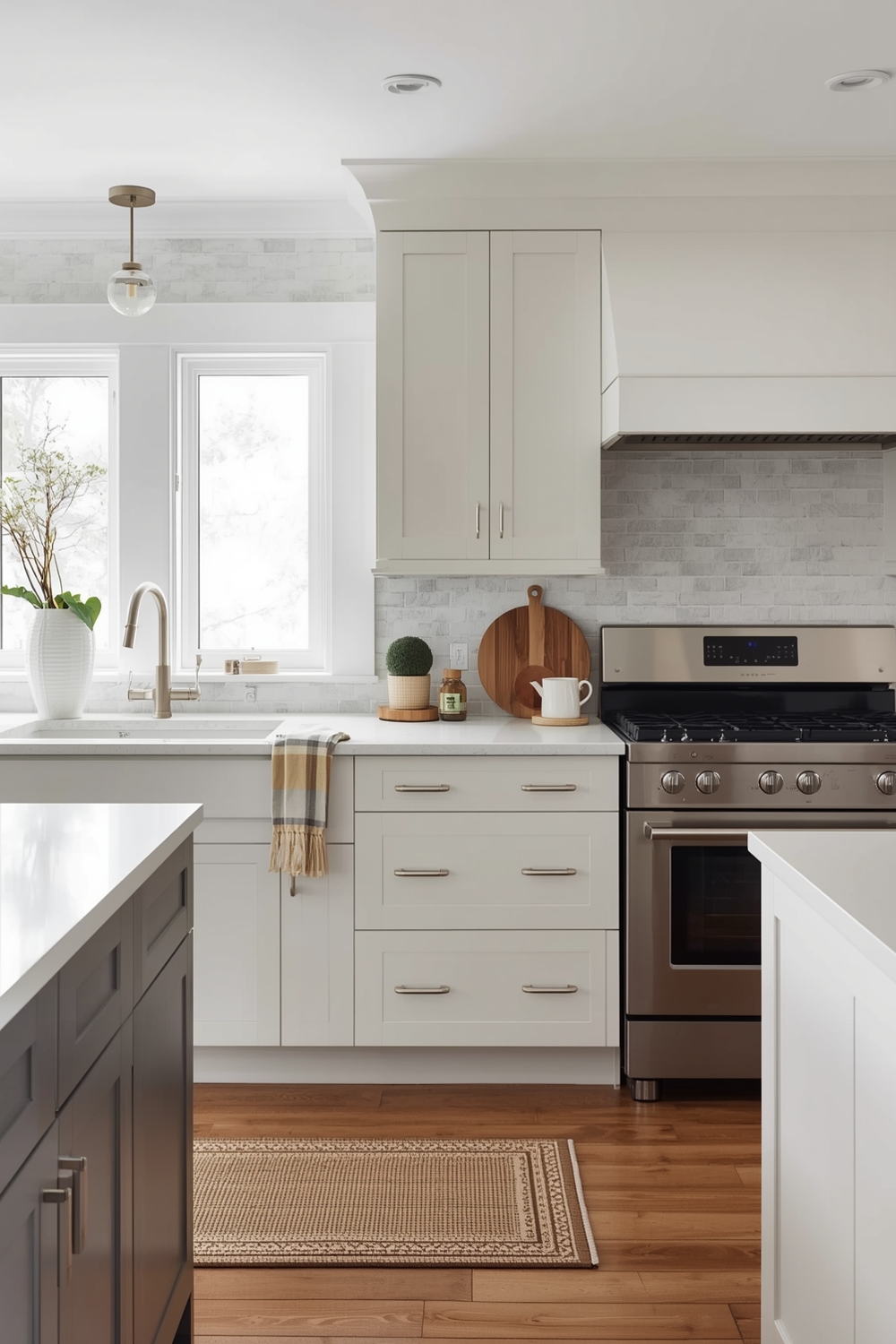 Minimalist Two-toned Kitchen Cabinets