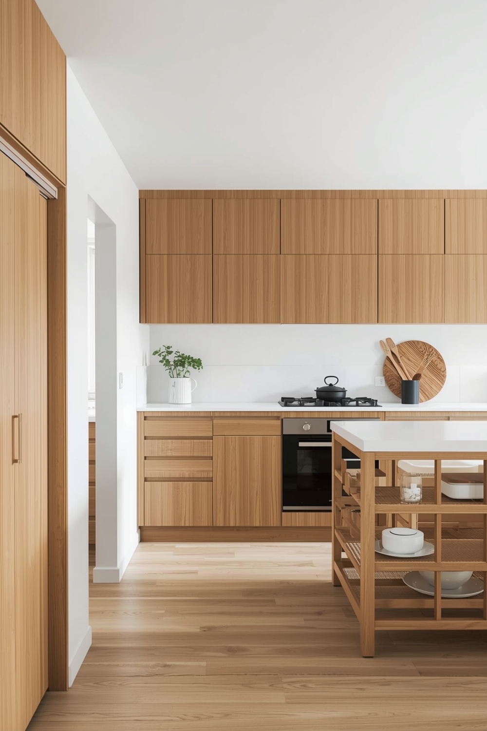 Minimalist White Oak Kitchen Styles