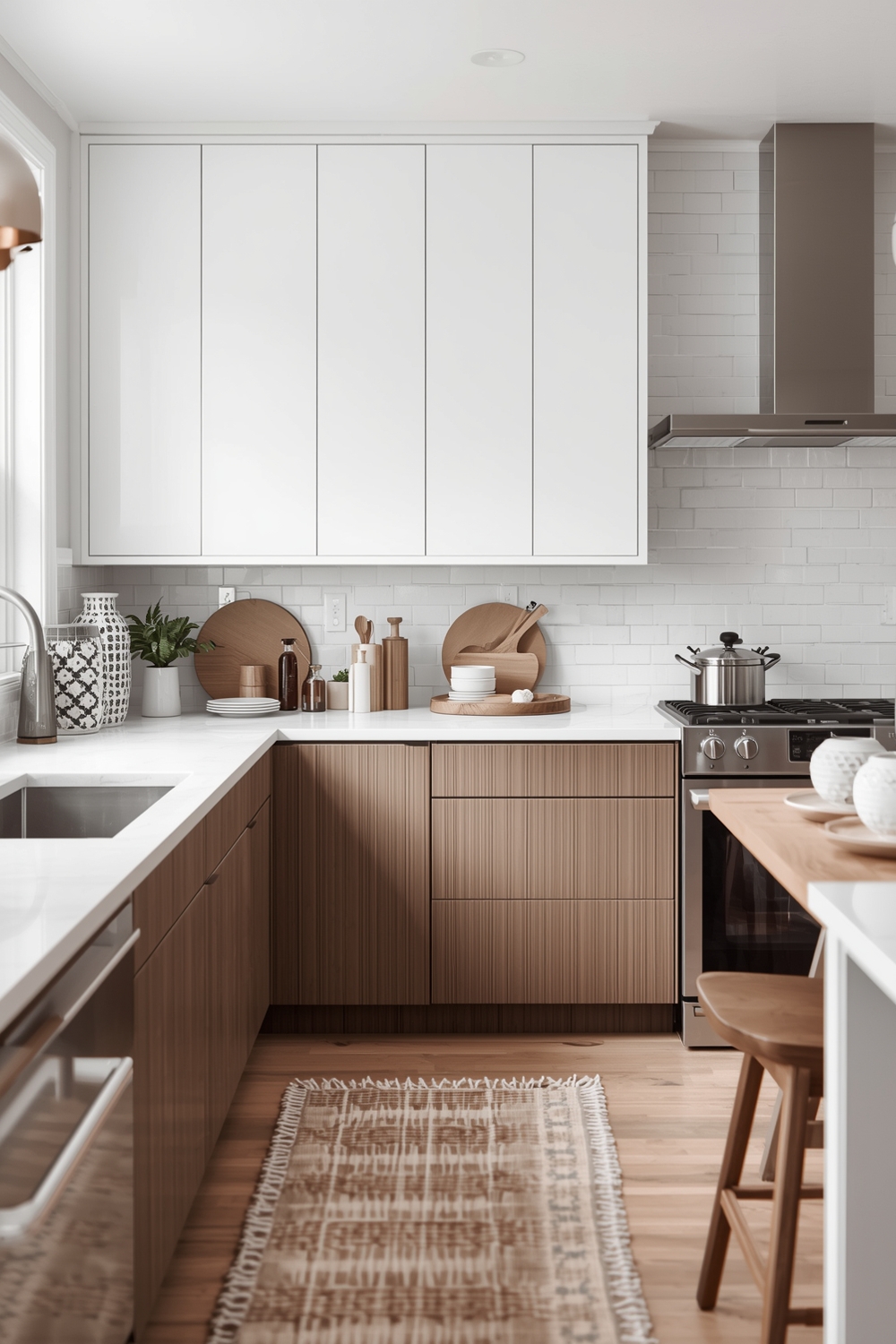 Modern Two-toned Kitchen Cabinets