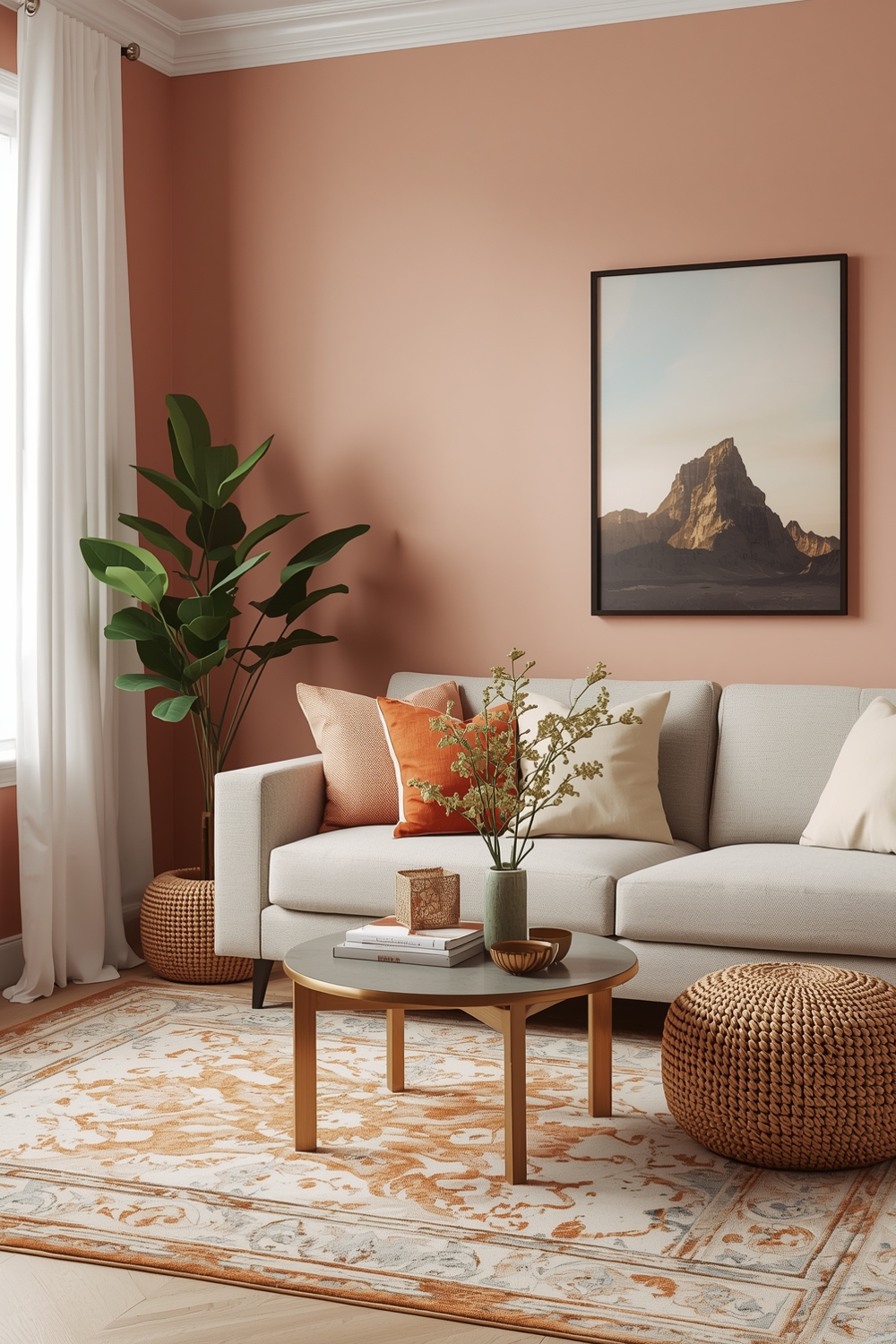 Neutral and Bright Color Combinations