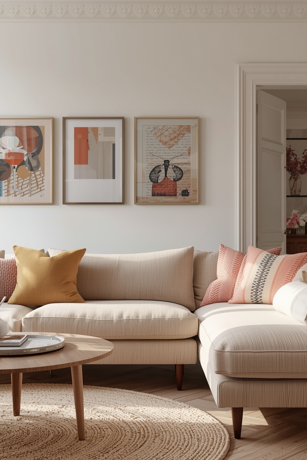 Neutral and Bright Color Harmony