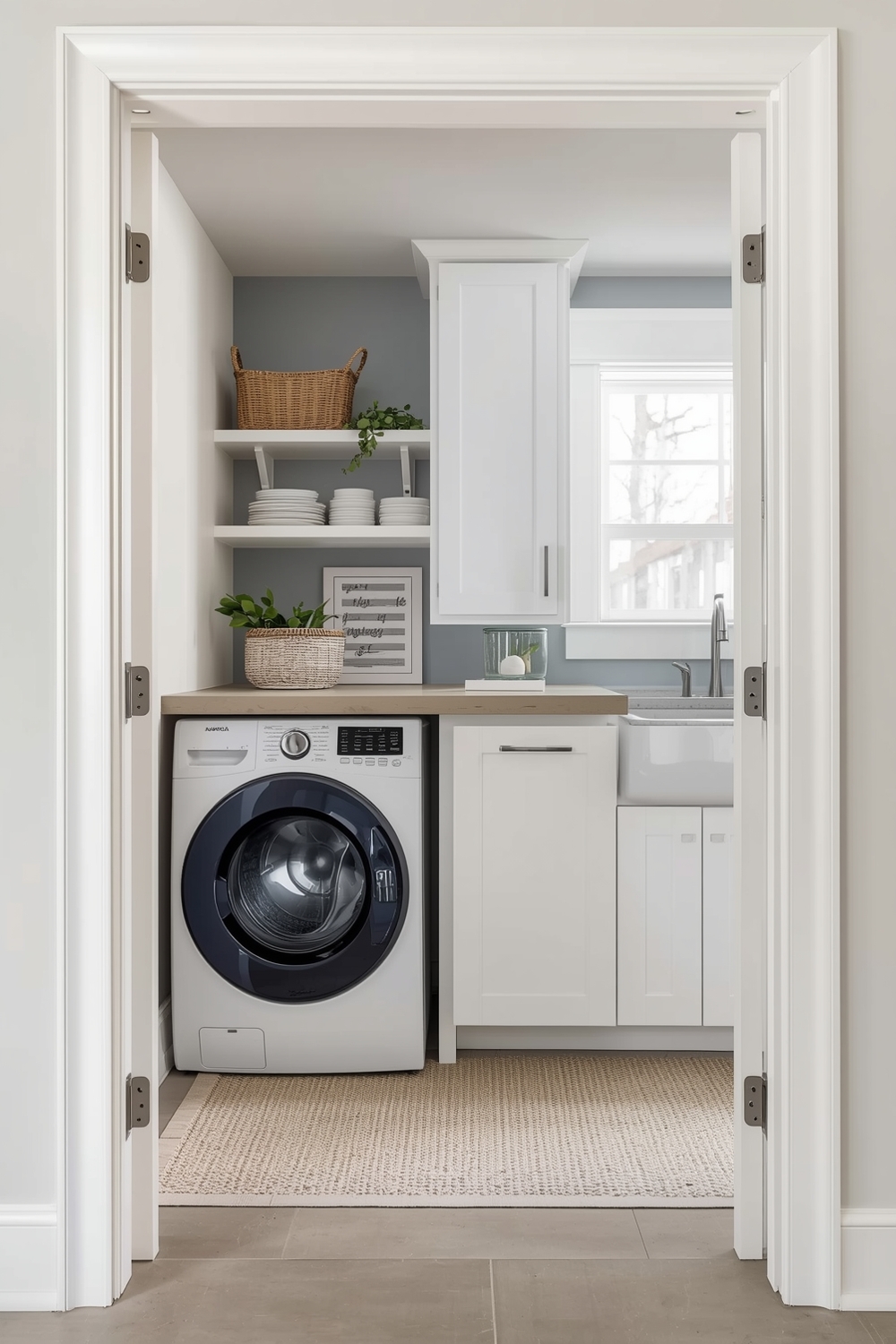 Open Concept Laundry Room Layout