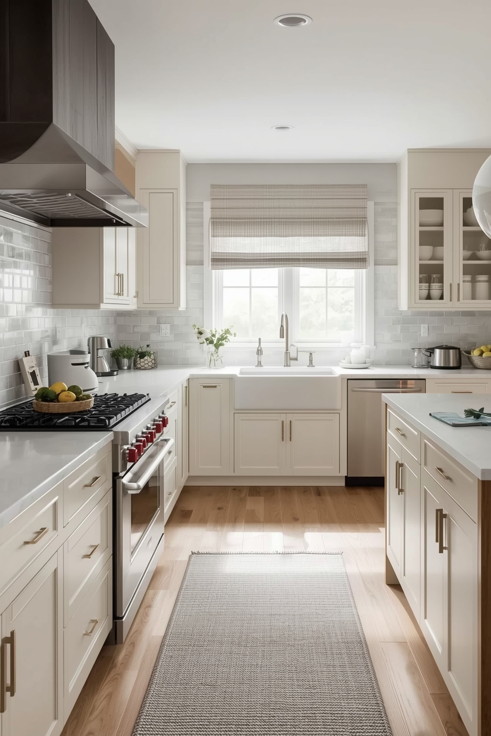 Spacious White Oak Kitchen Designs