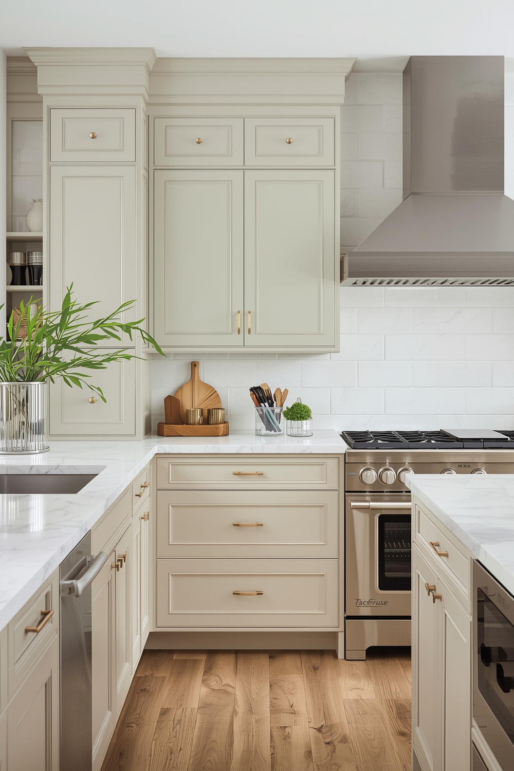 Stylish Two-toned Kitchen Cabinets