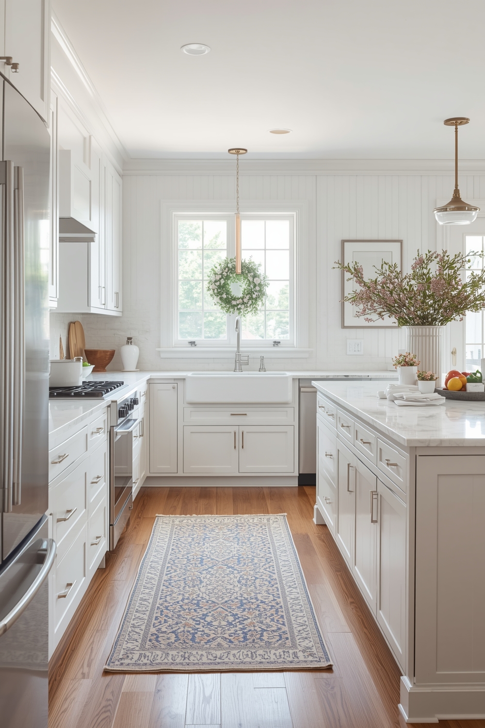 Timeless White Oak Kitchen Design Layout