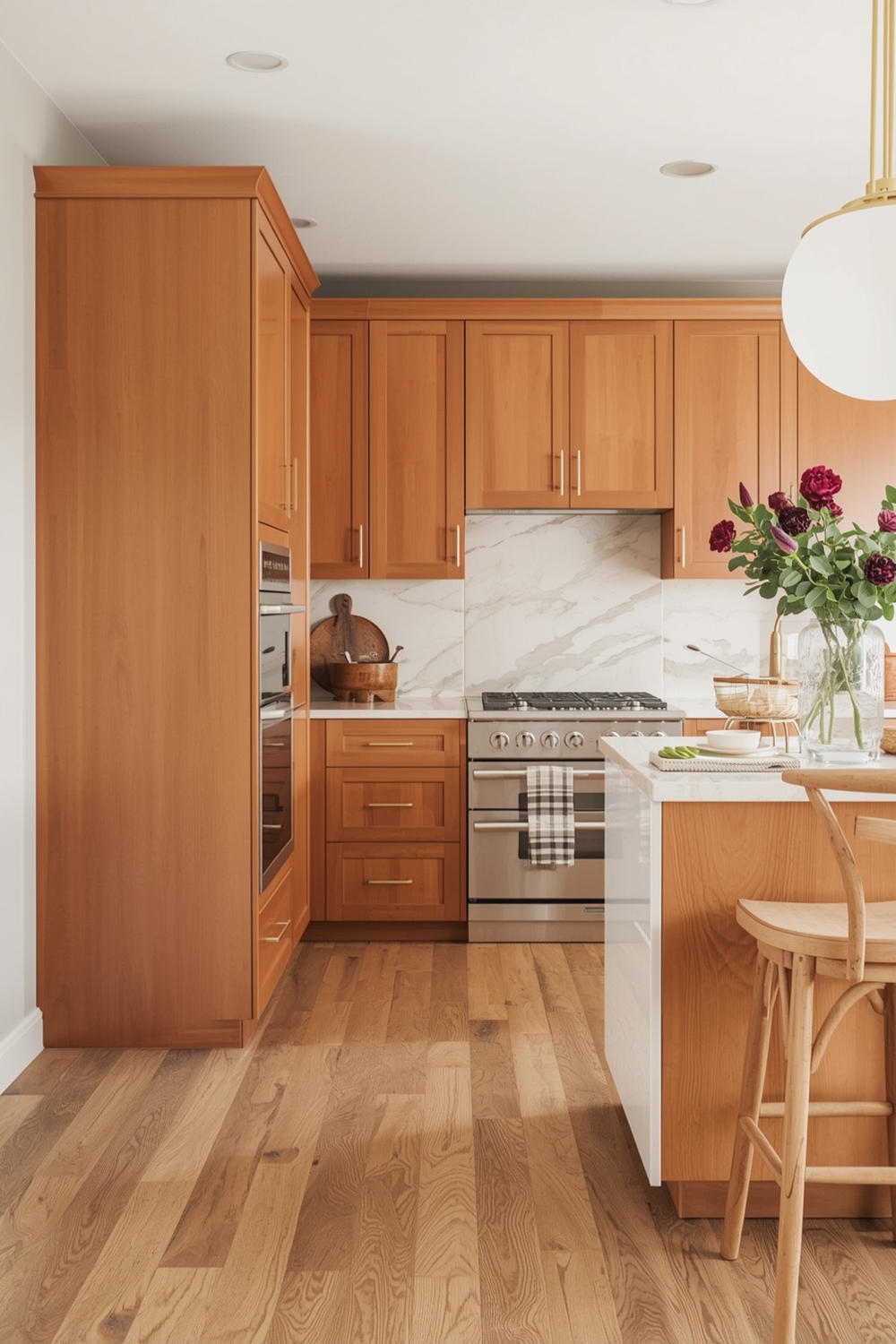Two-toned Cabinets for Open Layouts