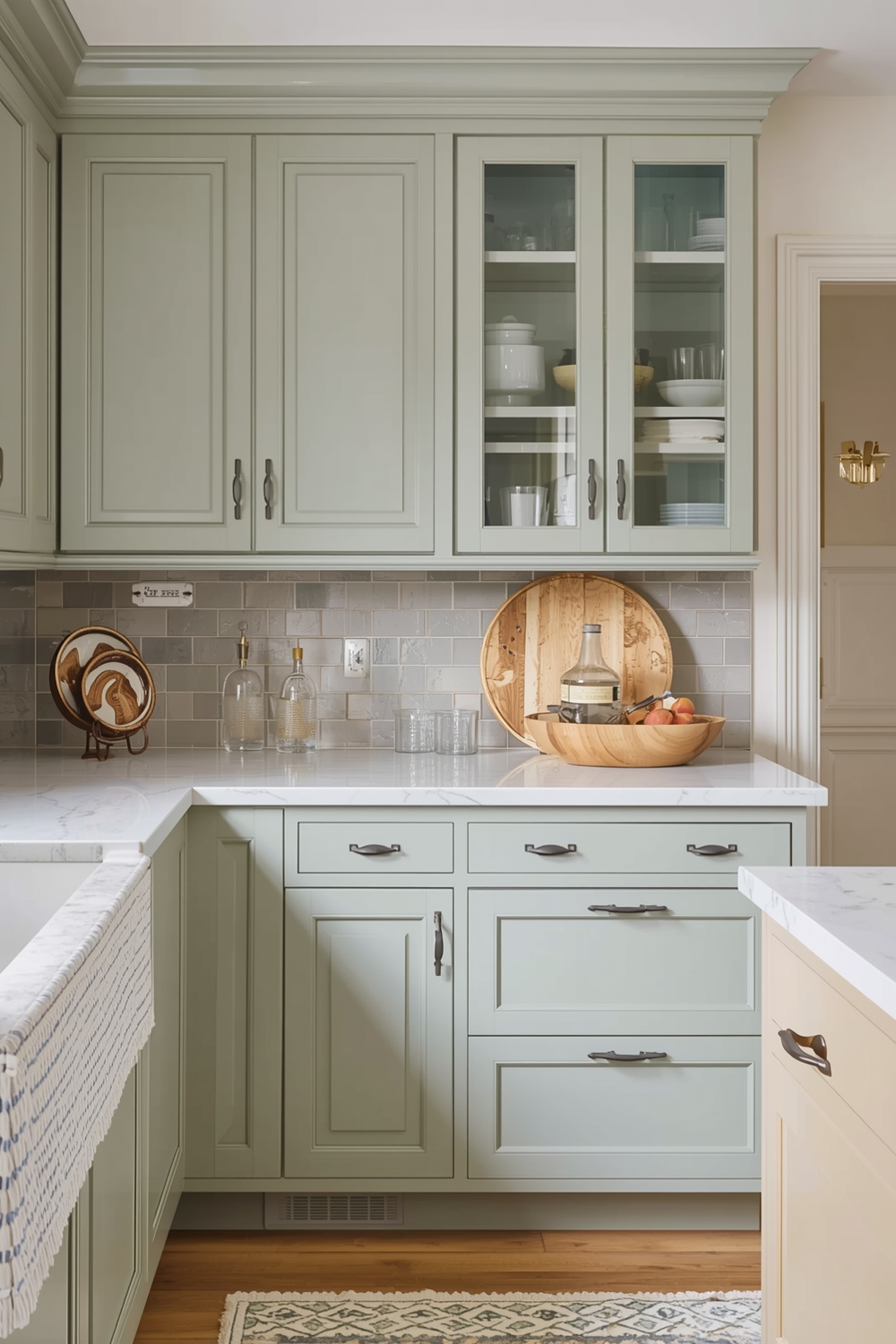 Two-toned Kitchen Cabinet Accent Ideas