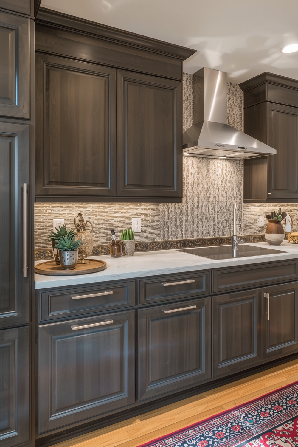 Two-toned Kitchen Cabinet Lighting Ideas