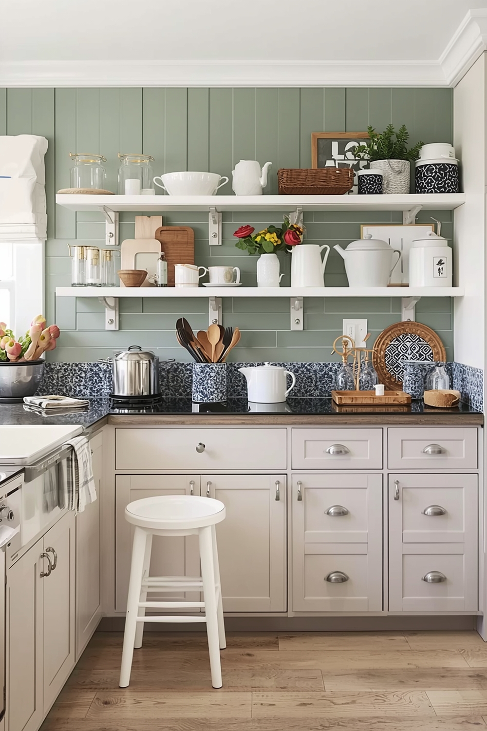Two-toned Kitchen Cabinets for Small Spaces