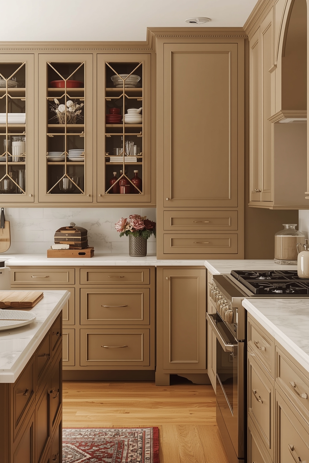 Warm Beige Cabinets