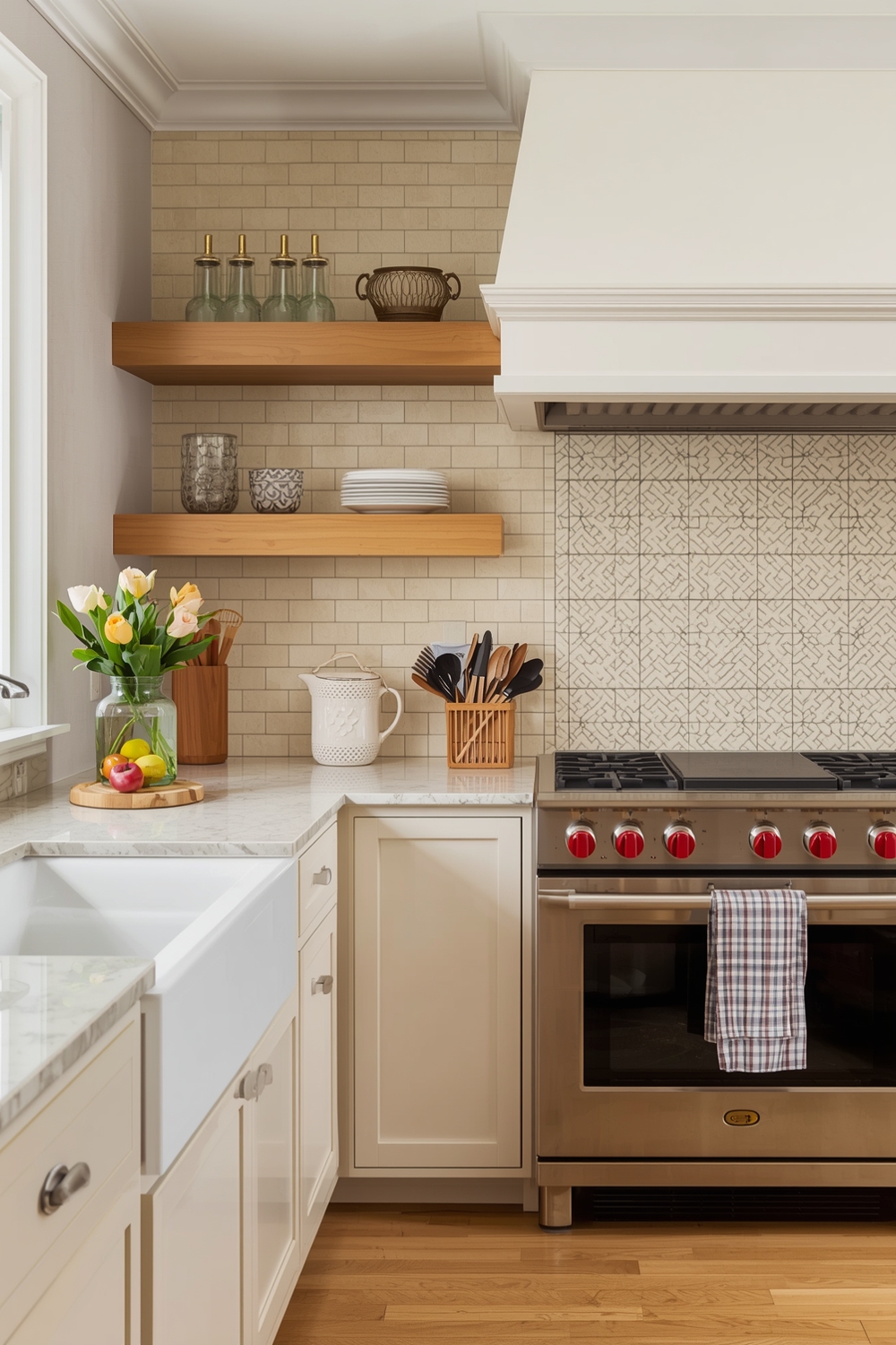 White Oak Kitchen Backsplash Ideas