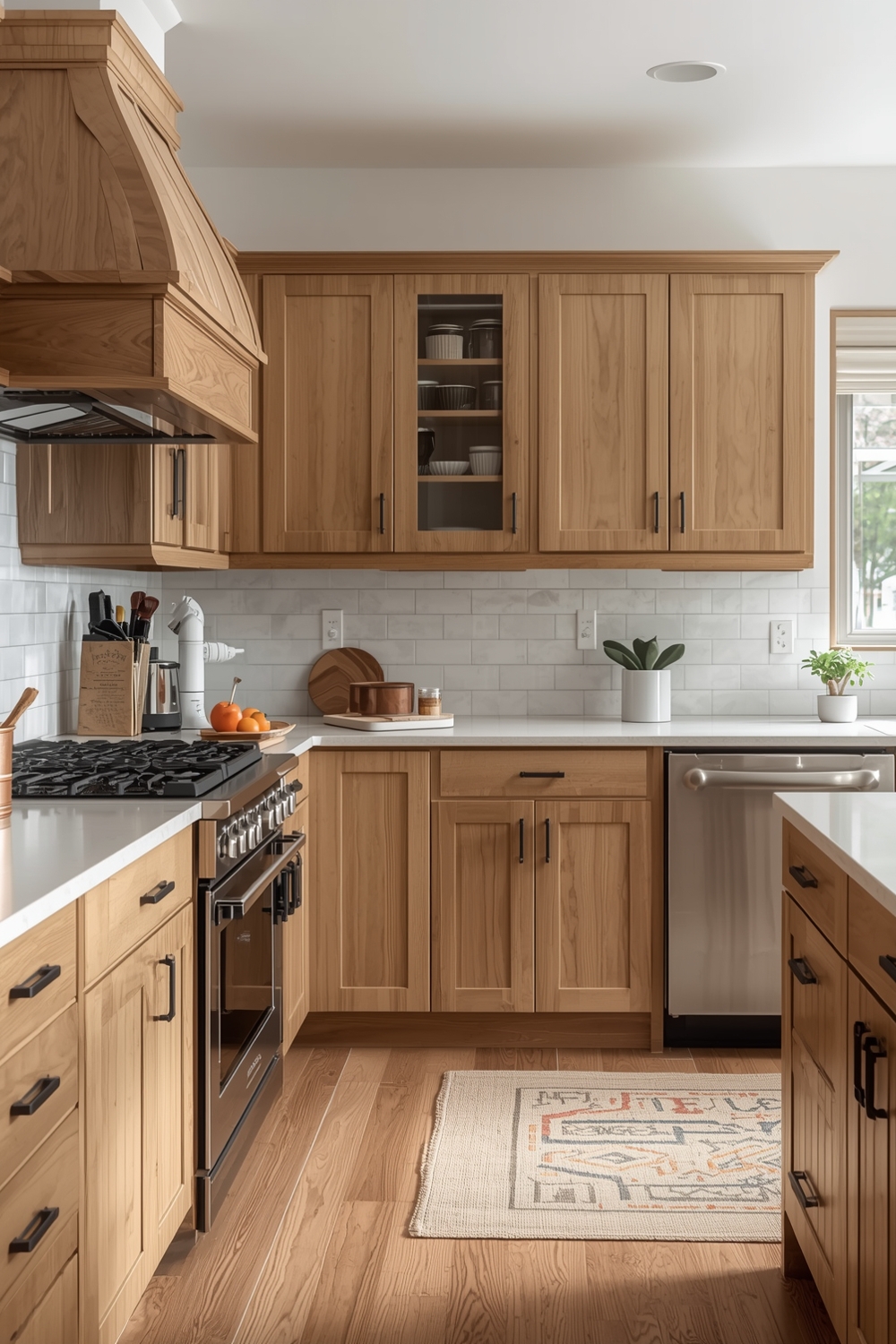 White Oak Kitchen Cozy Corners
