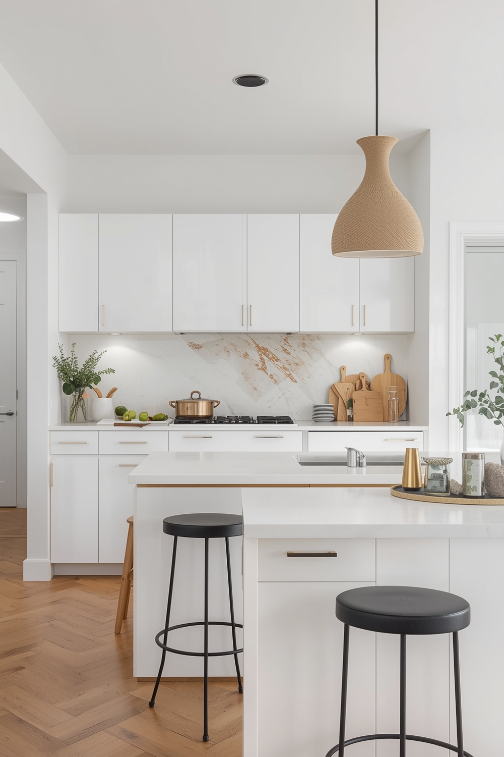 White Oak Kitchen Minimalist Design