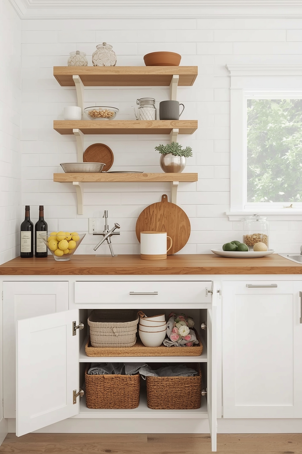 White Oak Kitchen Storage Ideas