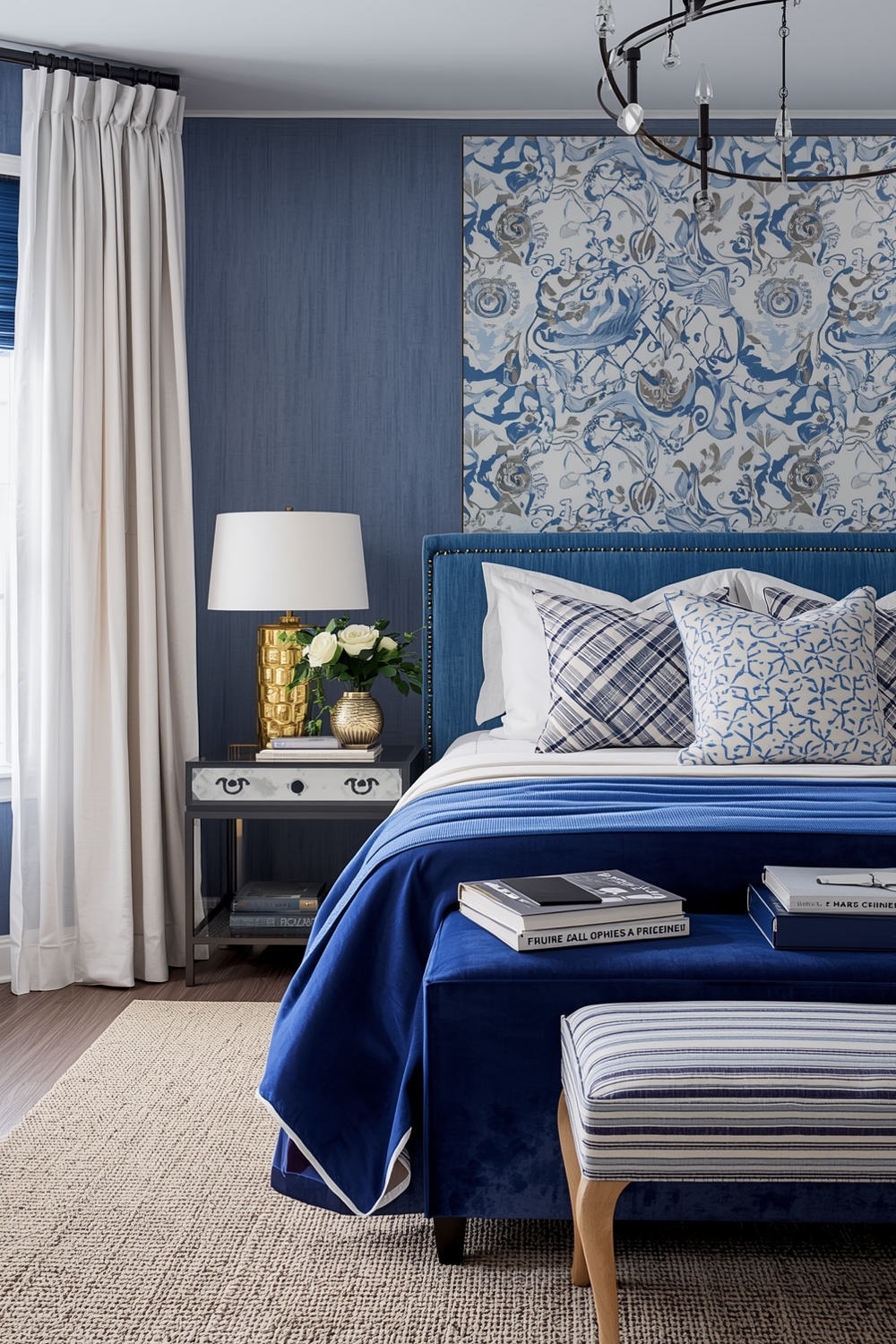 Blue Bedroom Accent Layouts