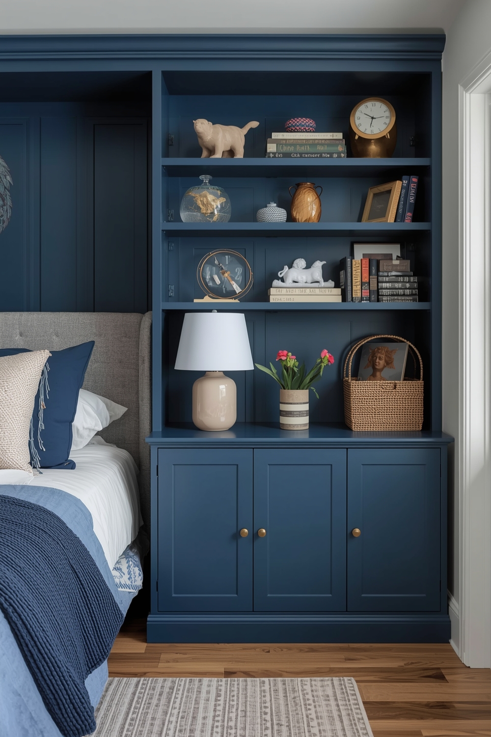 Blue Bedroom Storage Ideas
