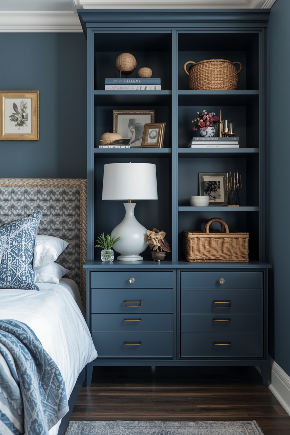 Blue Bedroom Storage Solutions