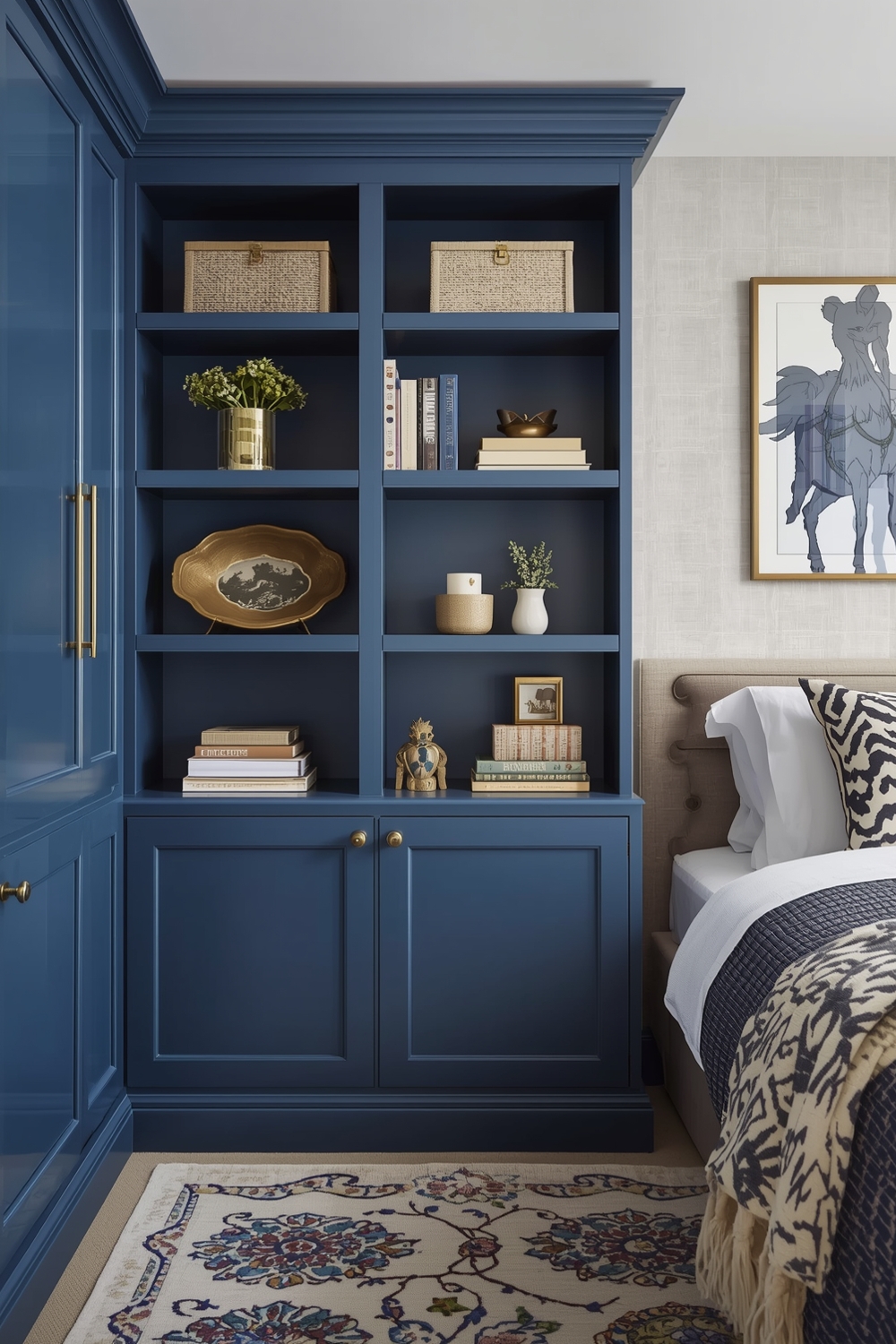 Blue Bedroom Storage Solutions