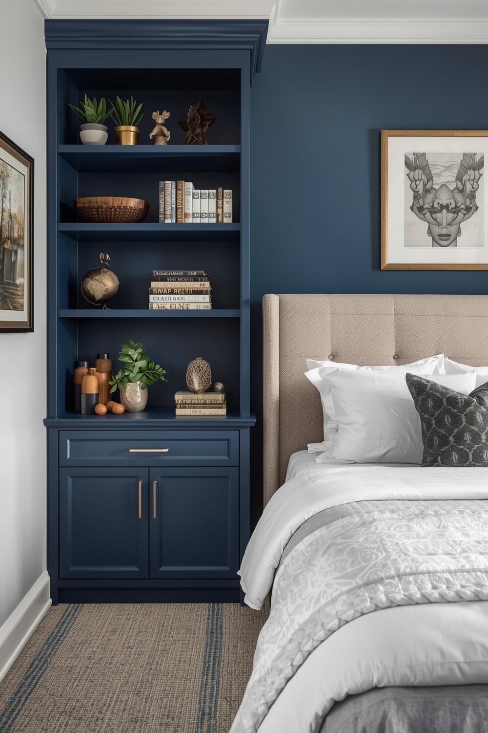 Blue Bedroom Storage Solutions