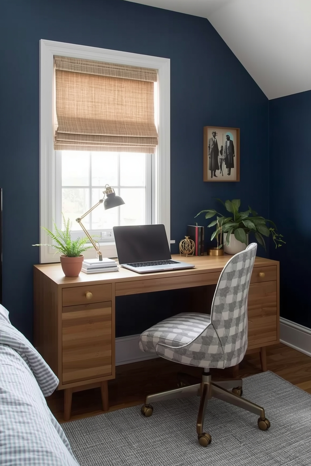Blue Bedroom Workspace Inspiration