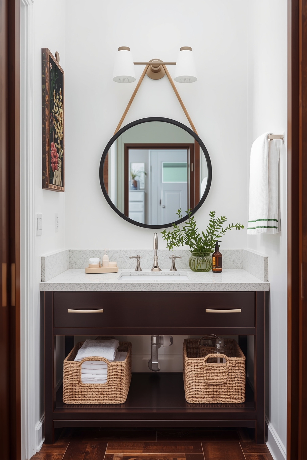 Bright Bathroom Mirror Layouts