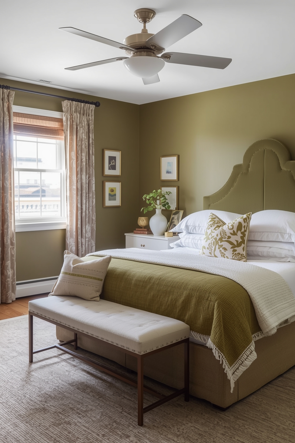Bright Olive Green Bedroom Ideas