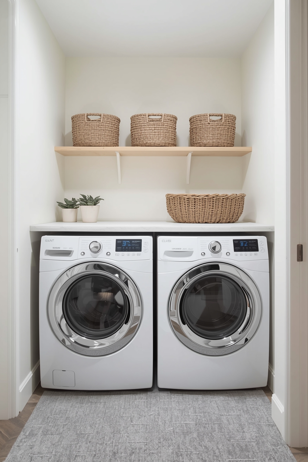 Bright and Modern Laundry Room
