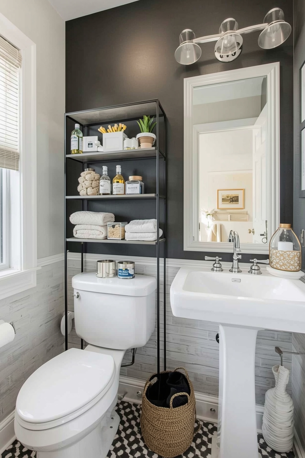 Chic Small Bathroom Storage Ideas