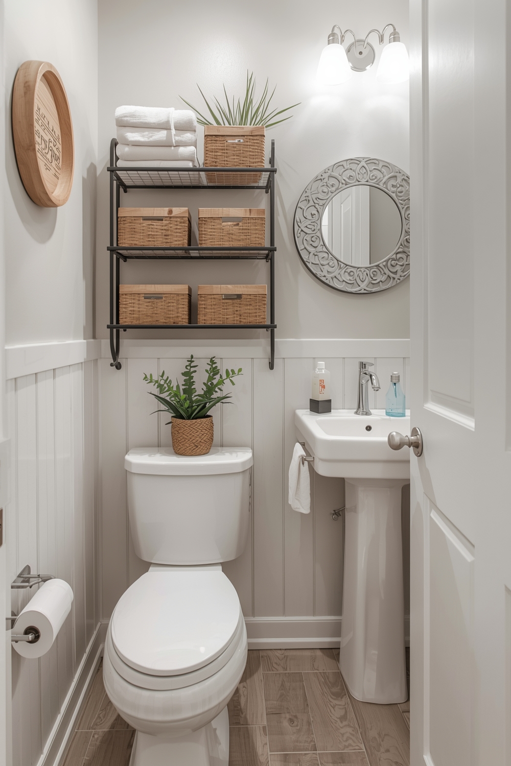 Compact Small Bathroom Organization