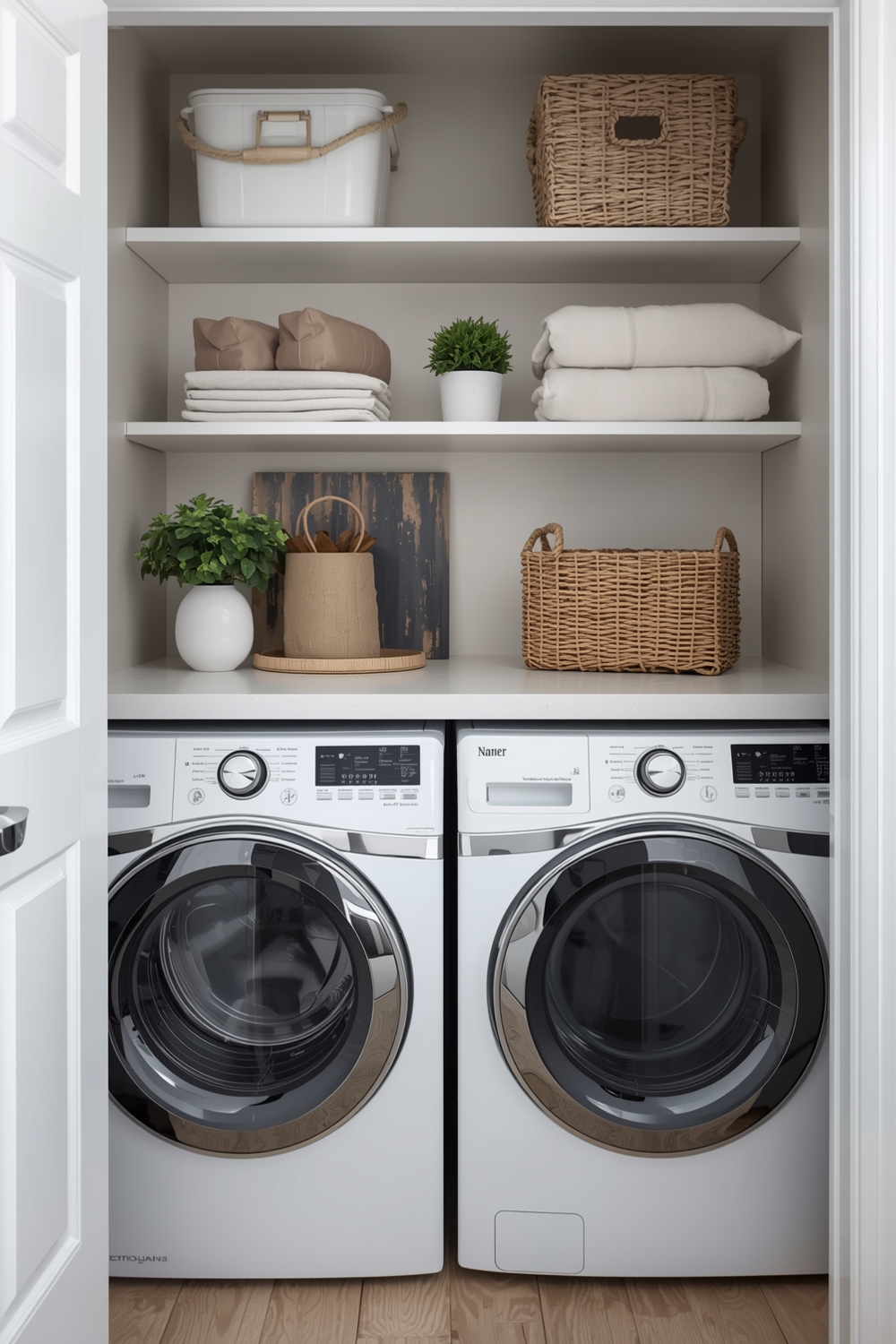 Compact and Organized Laundry Room