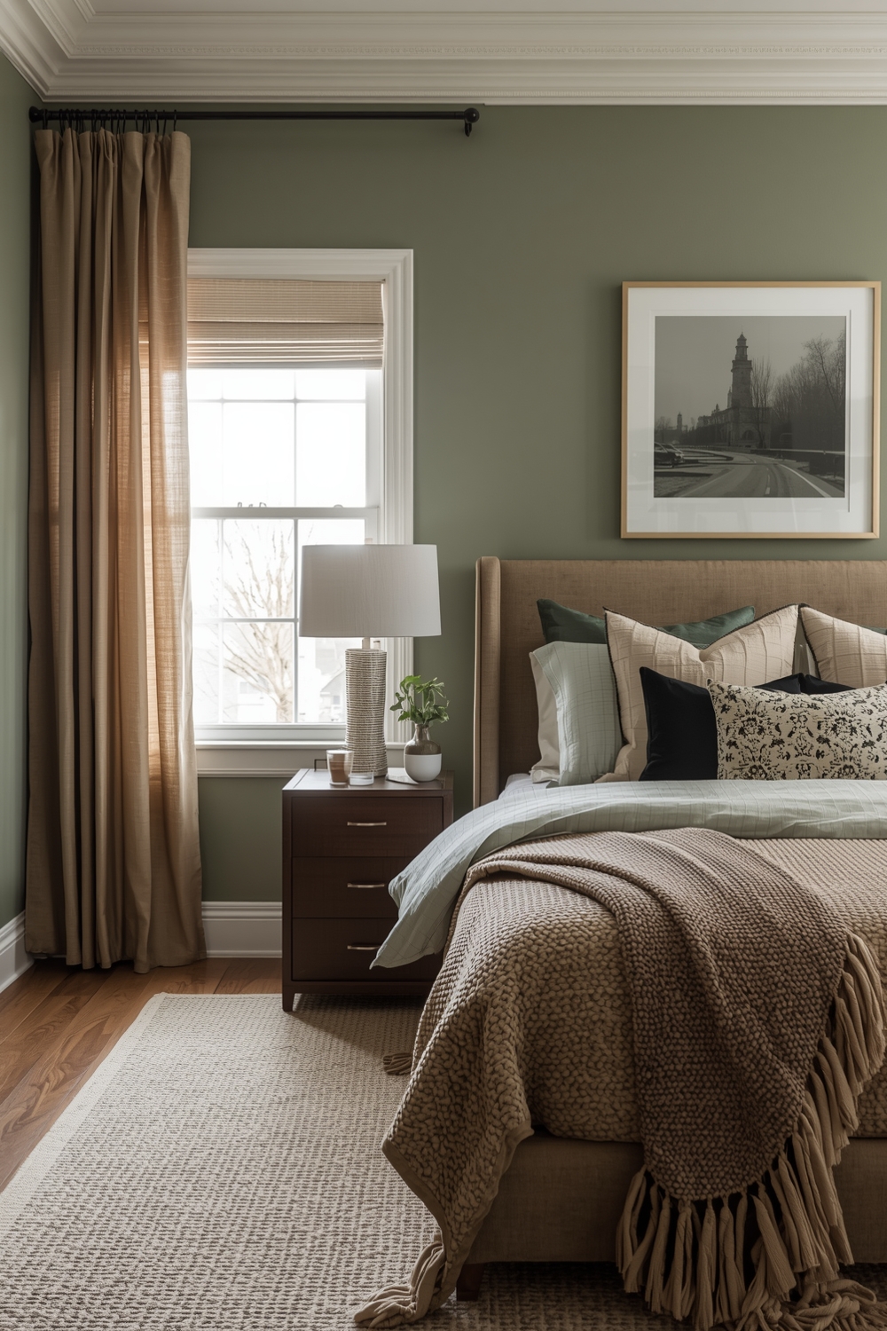 Contemporary Sage Green Bedroom Designs