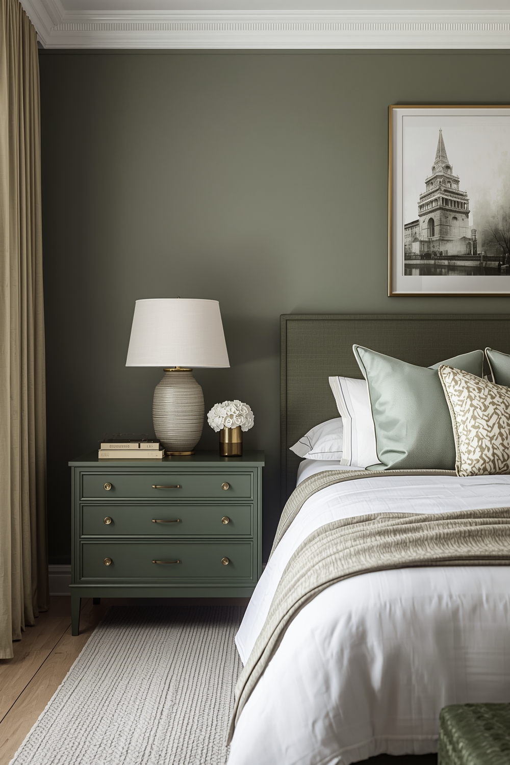 Contemporary Sage Green Bedroom Designs