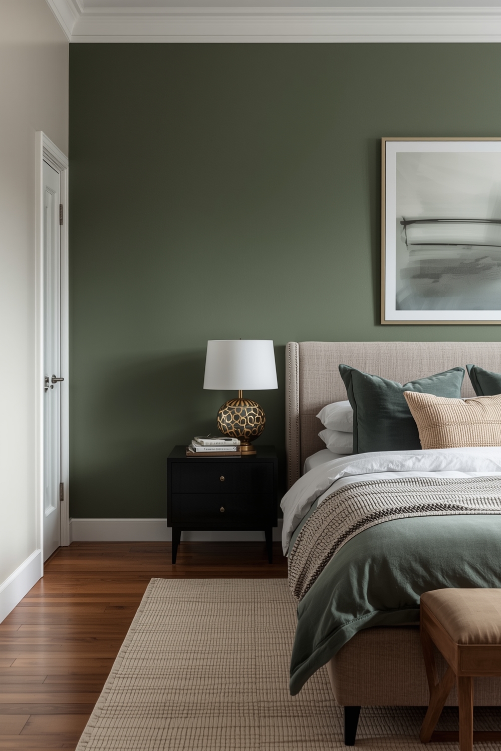 Contemporary Sage Green Bedroom Layouts
