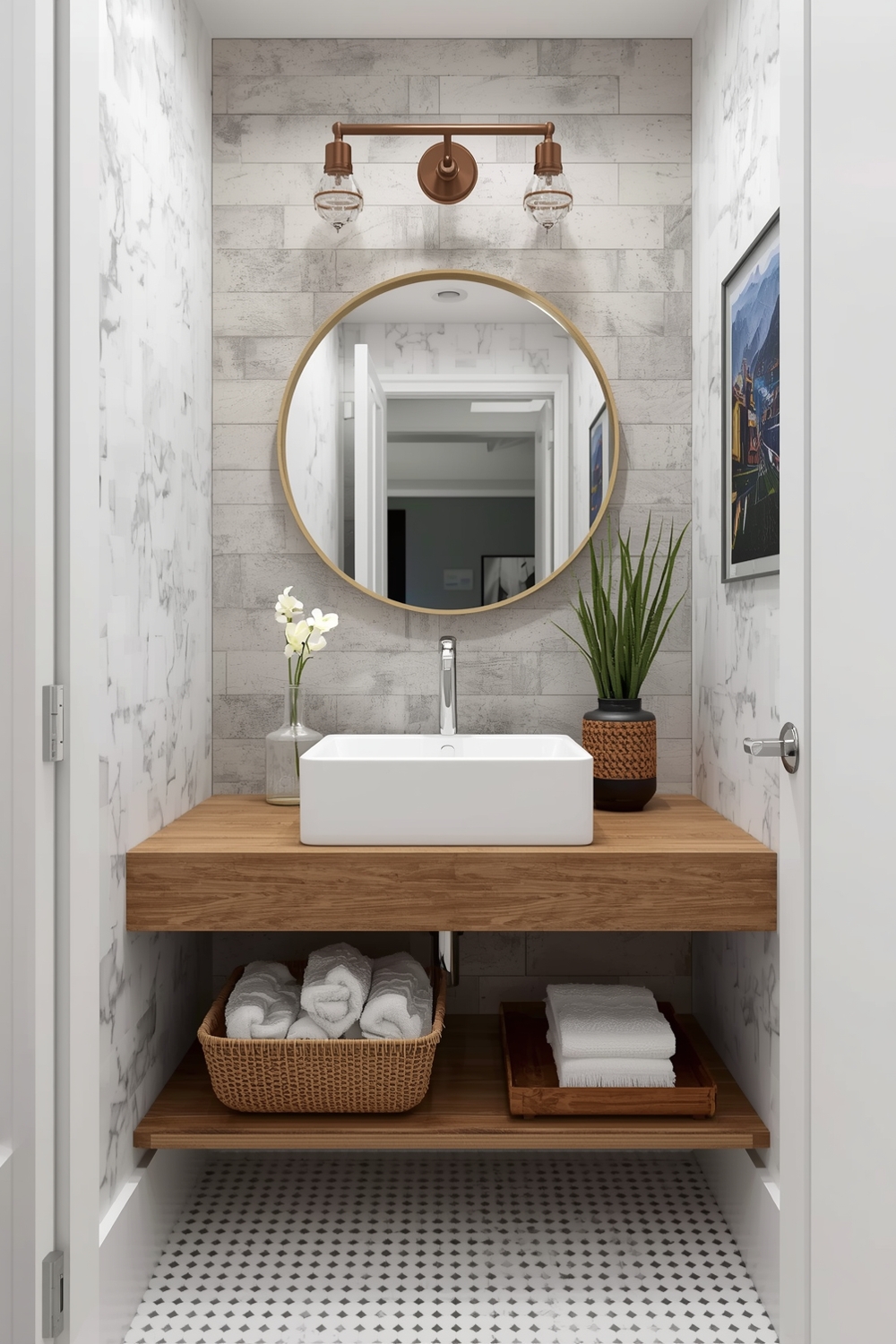 Contemporary Small Bathroom Styling