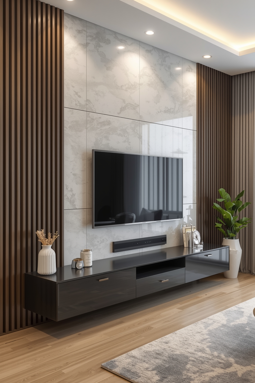 Contemporary TV Wall Design Ideas