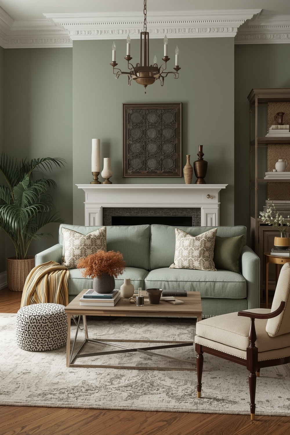 Cozy Sage Green Living Room Layouts