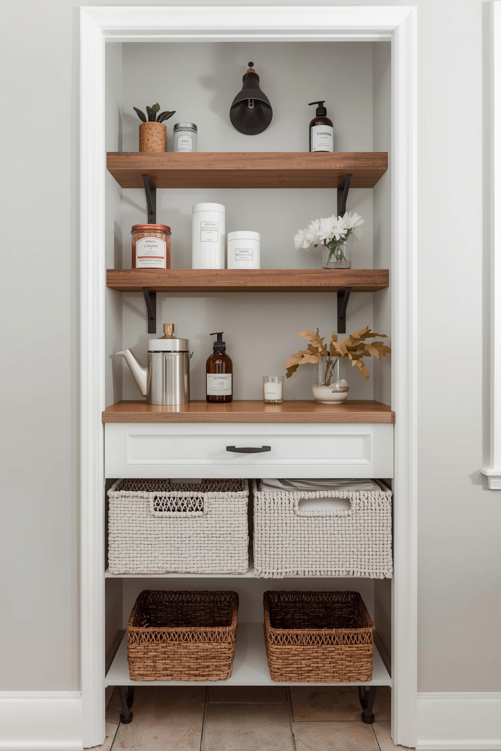 Cozy Small Bathroom Storage Solutions
