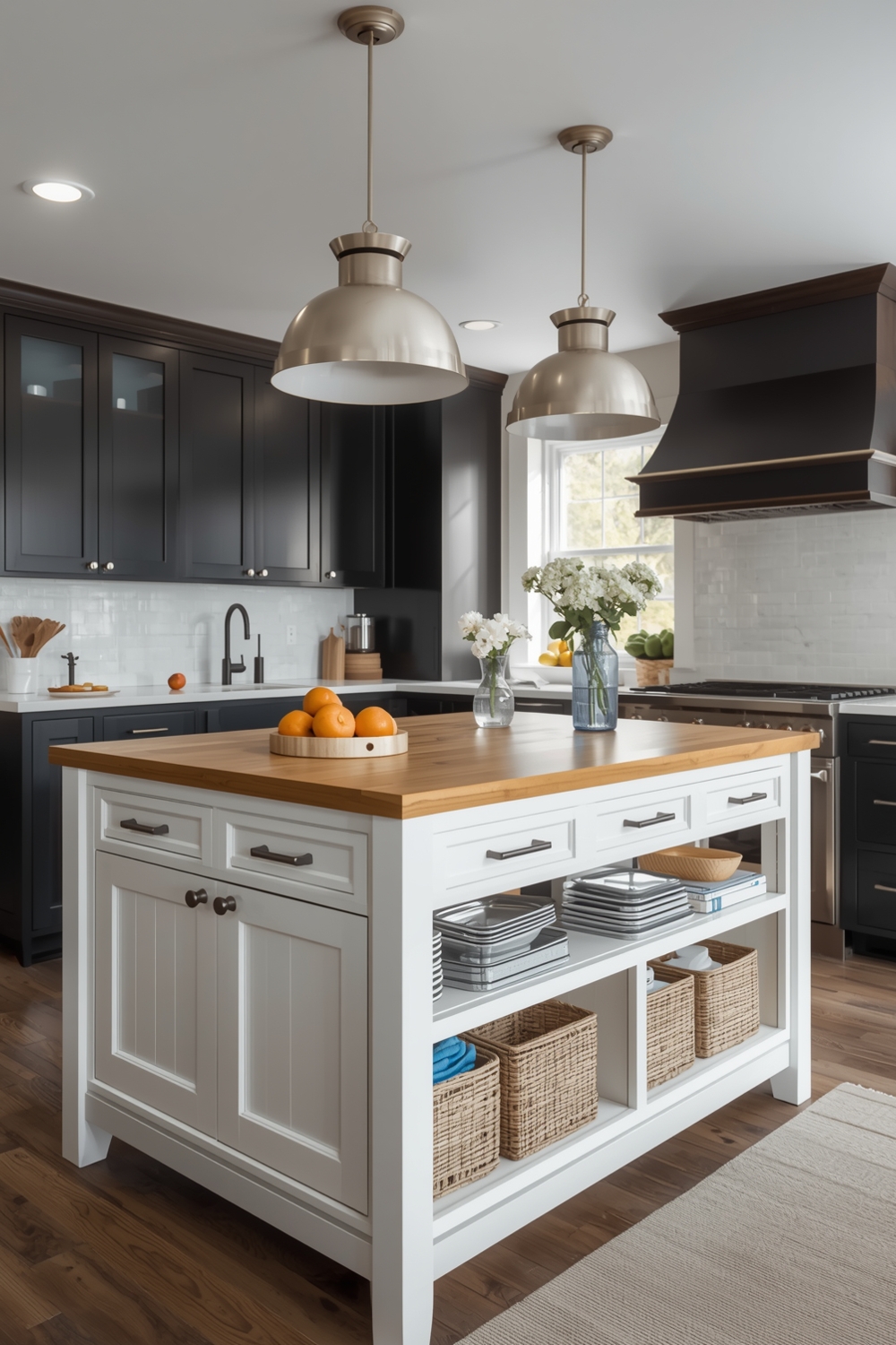 Functional Kitchen Island Workspace