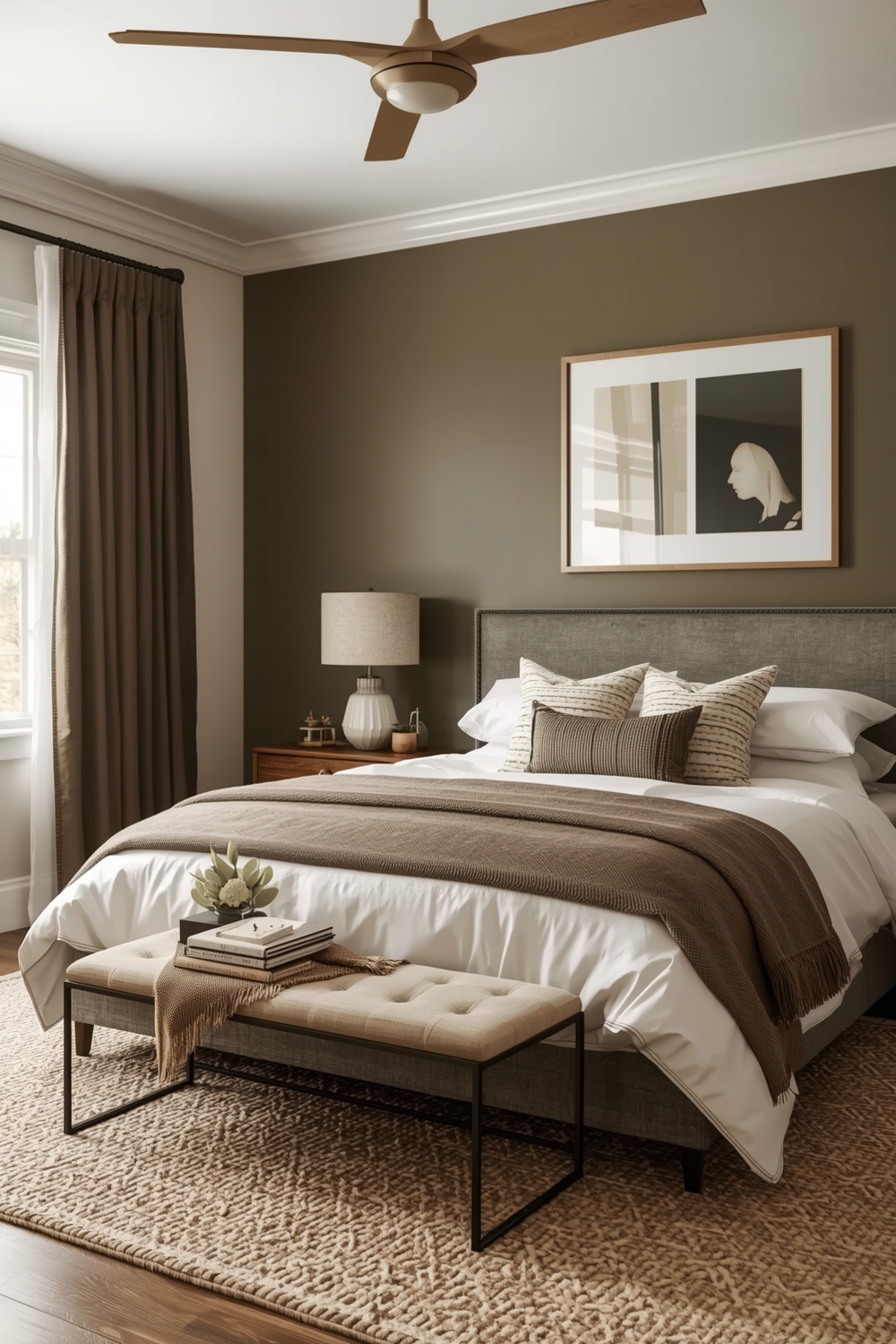 Functional Olive Green Bedroom Layouts