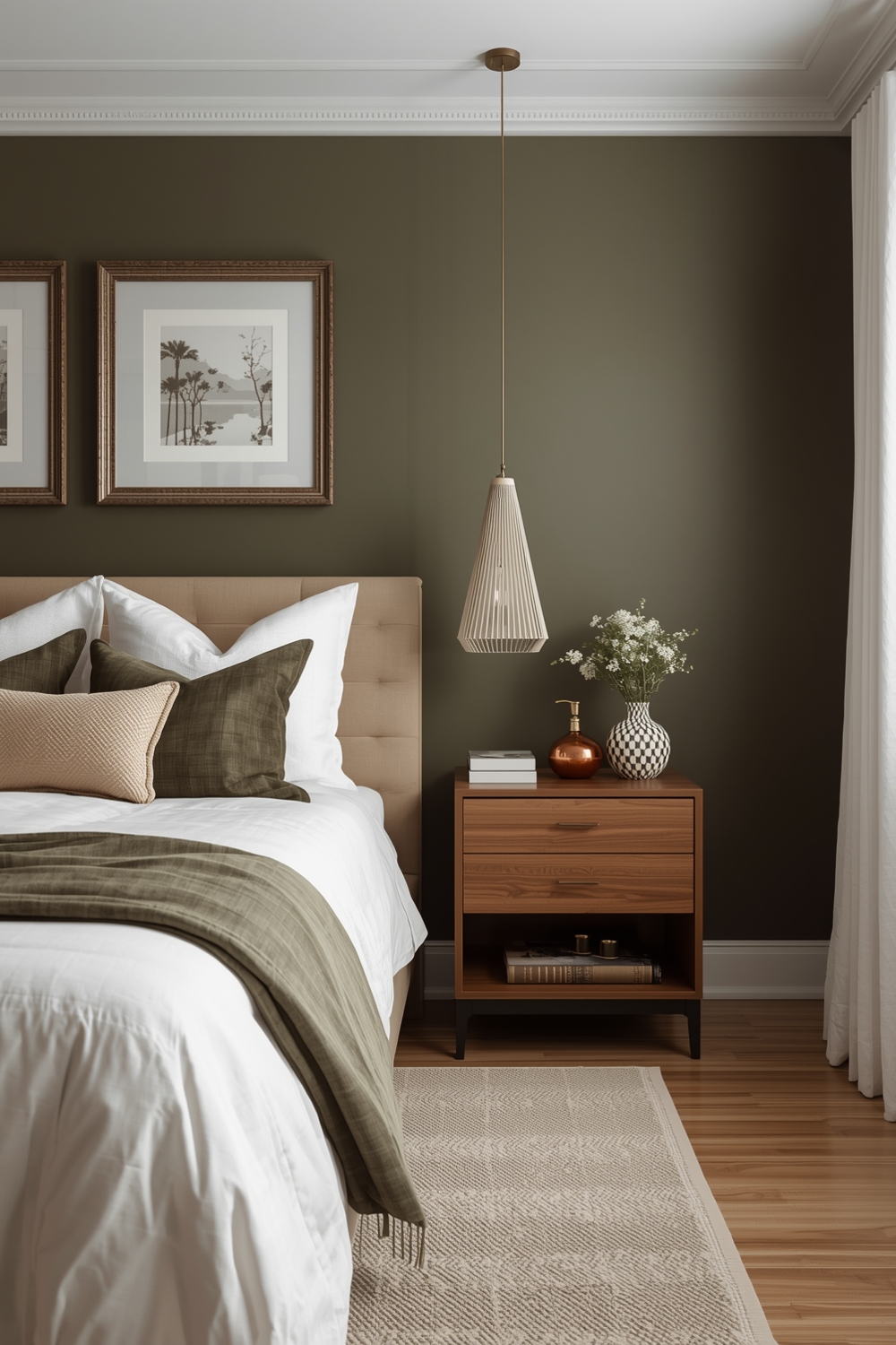 Functional Olive Green Bedroom Layouts
