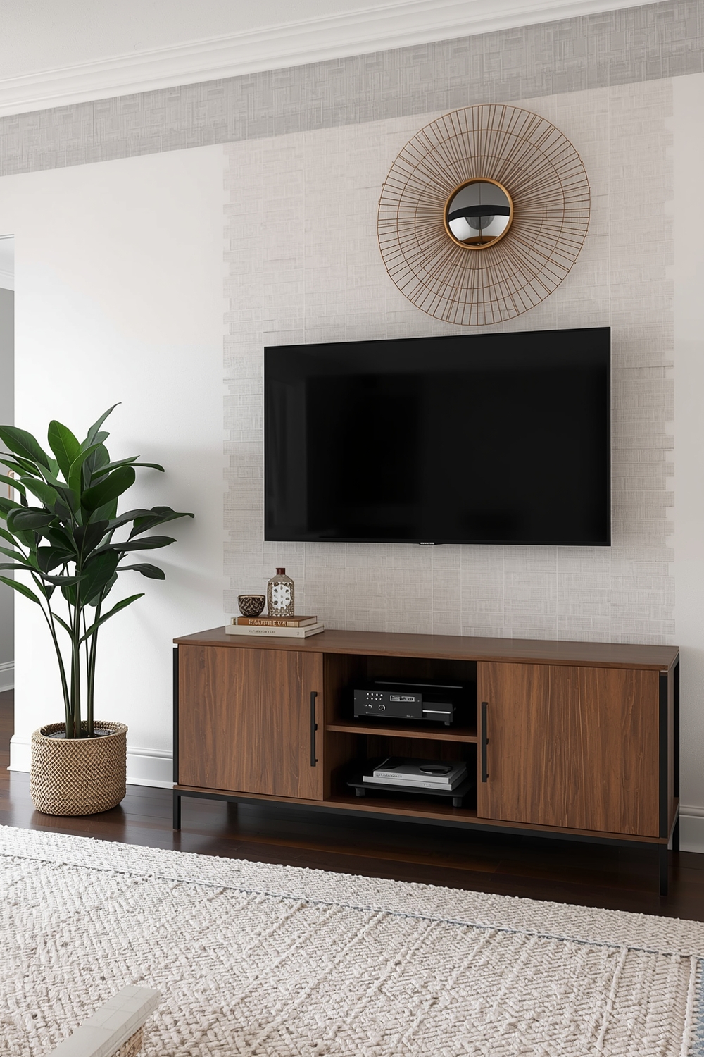 Living Room TV Wall Accent Ideas