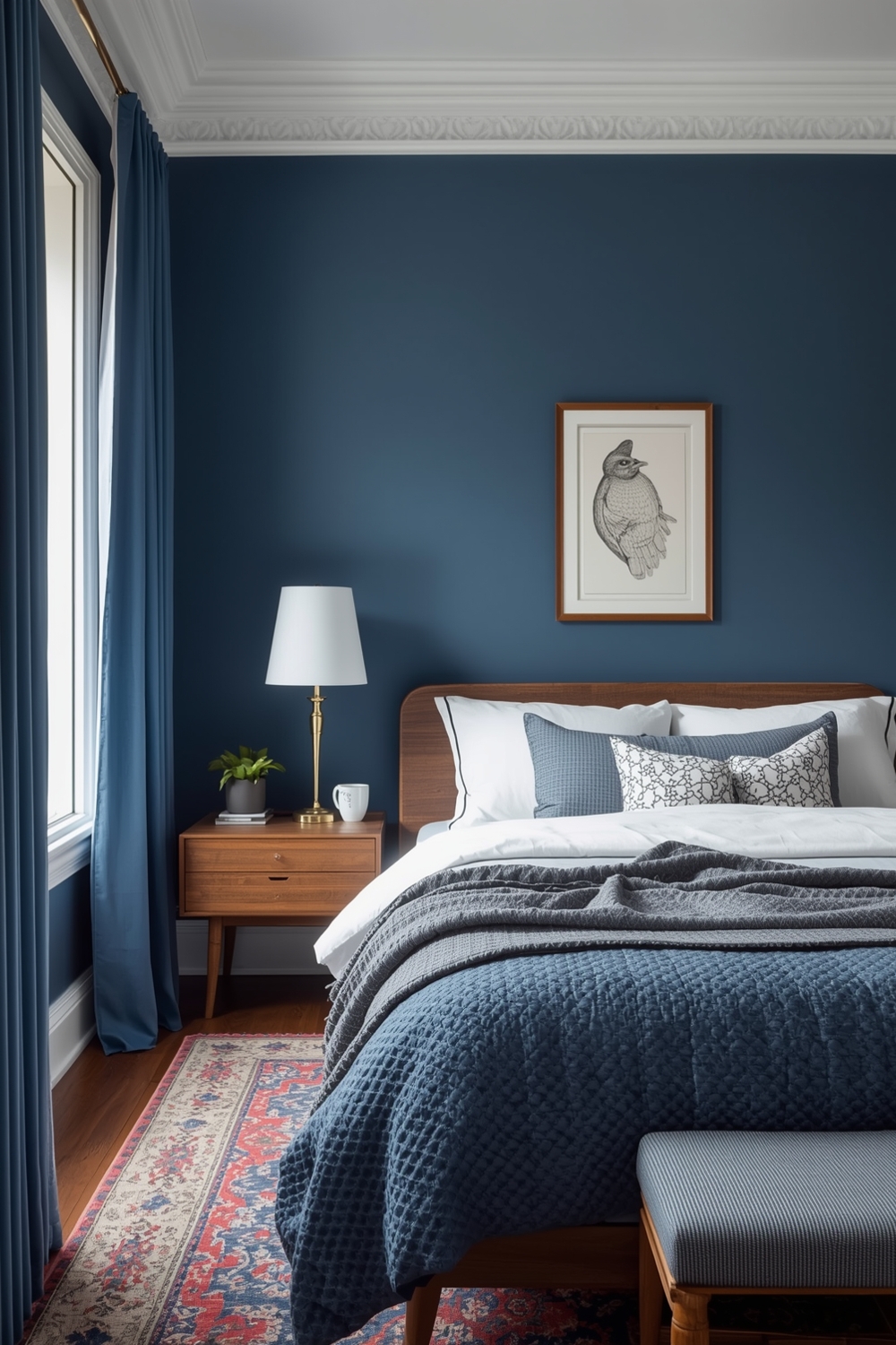 Minimalist Blue Bedroom Layouts