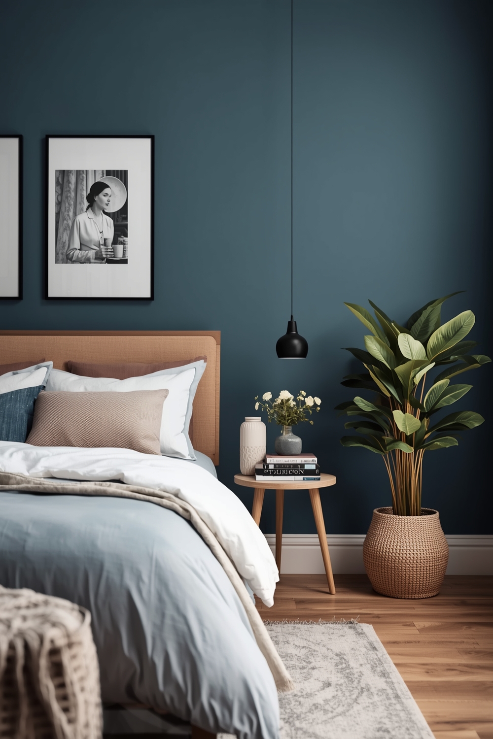 Minimalist Blue Bedroom Layouts